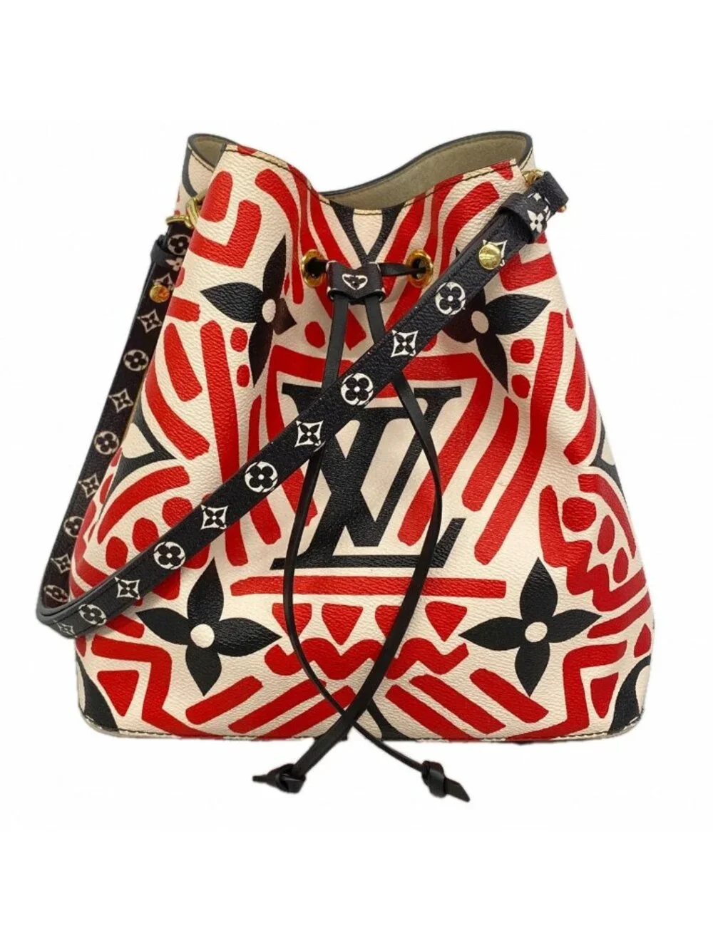 Louis Vuitton Shoulder Bag Monogram Giant Neo Noe Cream Rouge